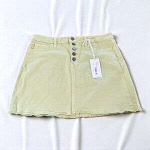 Just Black Denim Button Down A Line Skirt Size Large